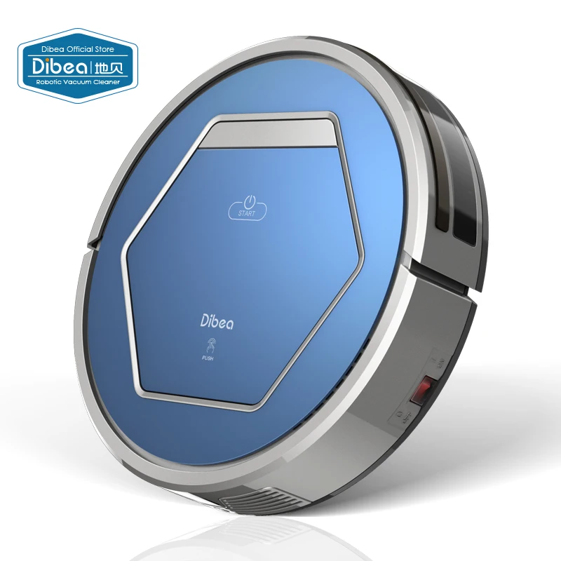 Dibea ZN808 Новый Синий Робот Пылесос Бытовой с Влажной Тряпкой Hepa Фильтр Одной