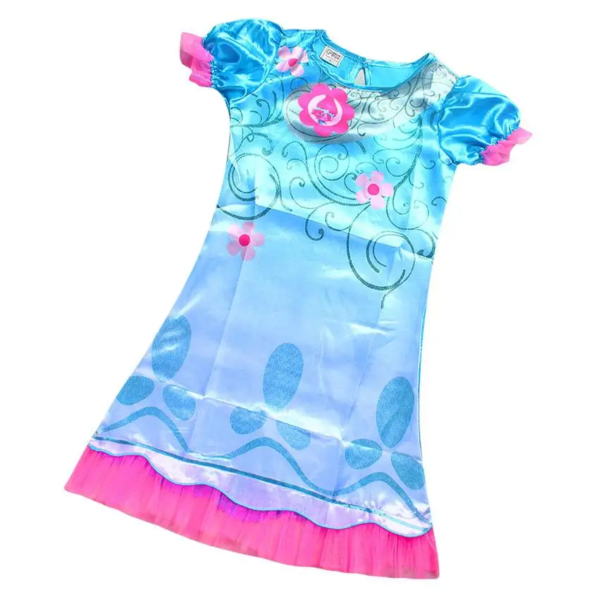 2017 новое поступление вечерние платья троллей Маковое платье в лесу синее