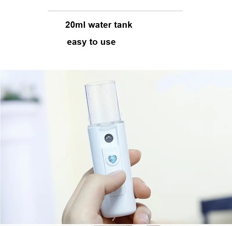 Free shipping Mini USB Nano Mist Sprayer Facial Skin Steamer Moisturizing Care Tool Face Spray Beauty Instrument Device | Красота и
