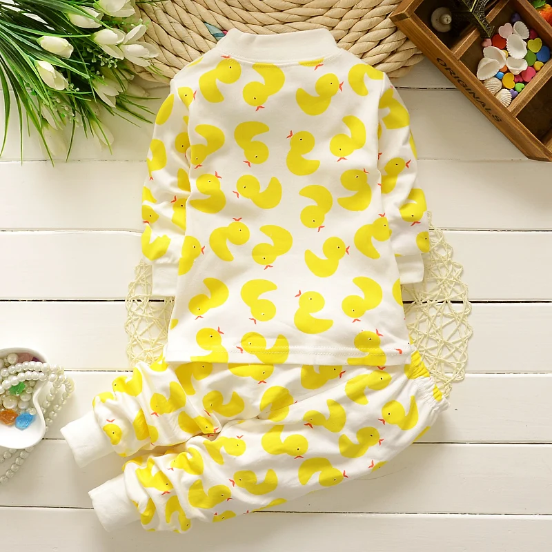 Осенняя Пижама BibiCola для мальчиков и девочек комплекты детской одежды с героями