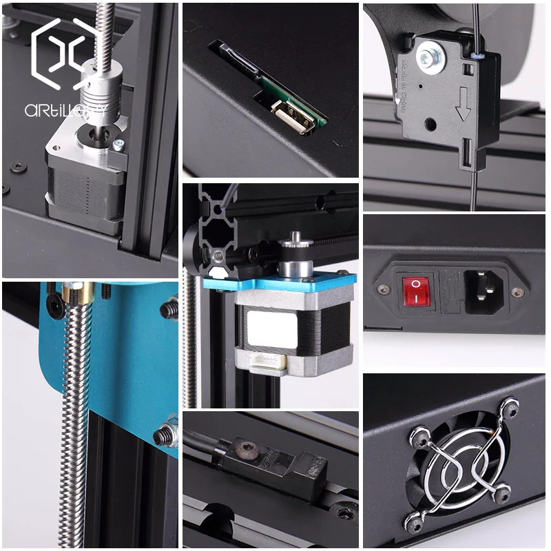3D принтер Sidewinder X1 SW 300x300x400 мм Большой размер высокая точность двойной оси Z TFT