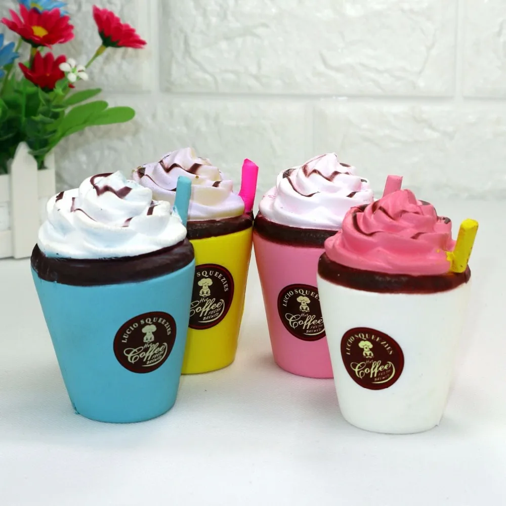 Забавная мягкая кофейная чашка umbo медленно растущий крем Ароматизированная