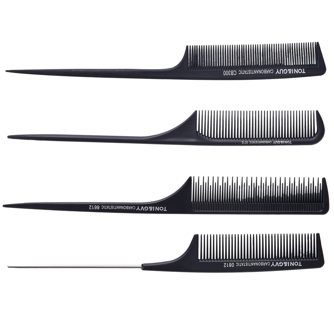 

4 стиля антистатические расчески для стрижки волос черный парикмахерский гребень Расческа прямой Профессиональный инструмент для укладки ...