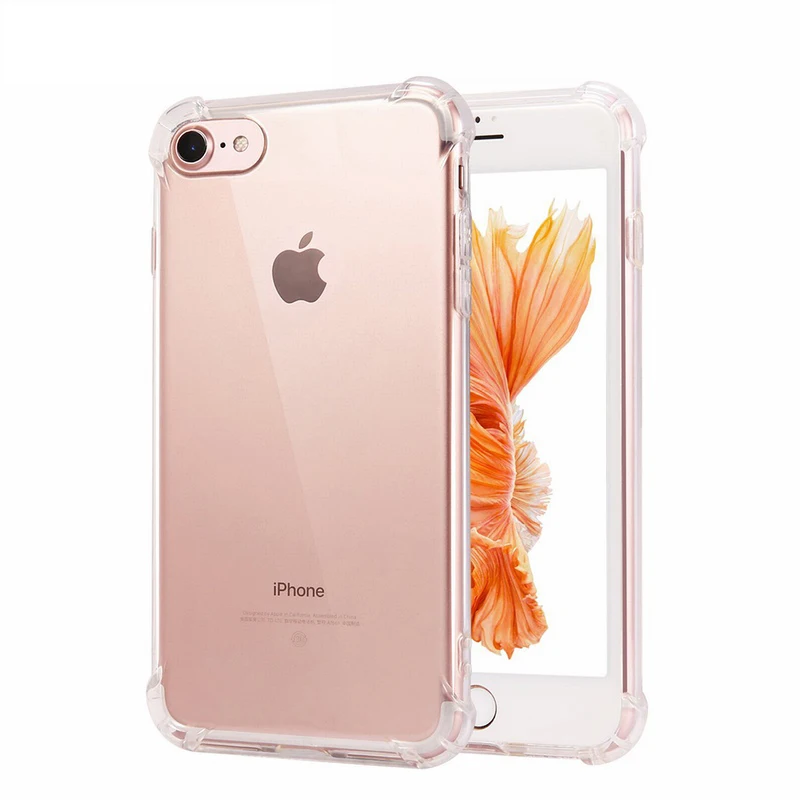 Подушка безопасности для iPhone XS MAX XR 11 Pro Max кристально чистый противоударный чехол Мягкие Чехлы для iPhone 7 8 Plus X 6 6S 5 5S SE Coque