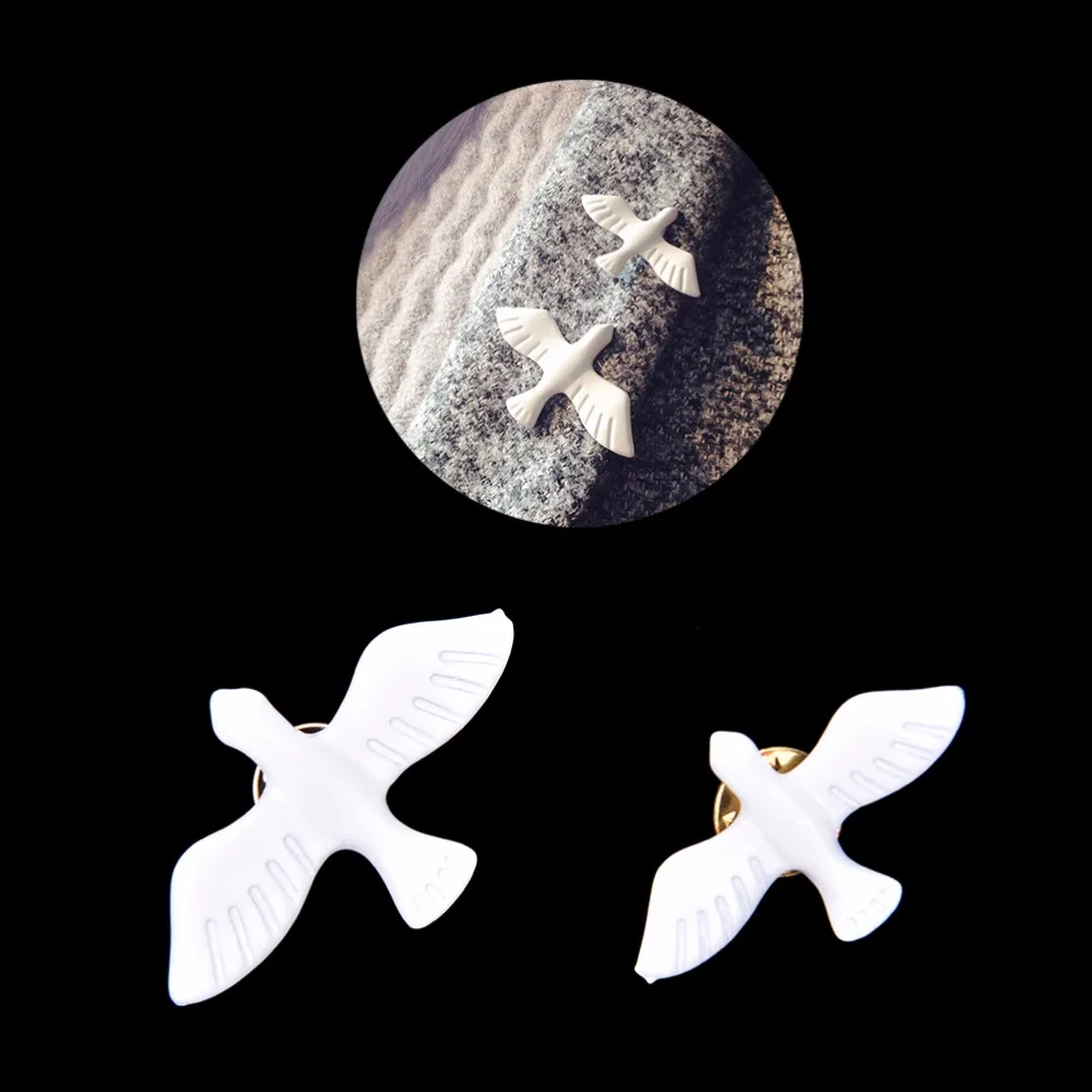 2 шт. новая акриловая винтажная белая брошь в виде голубя птиц булавки шт./лот (1