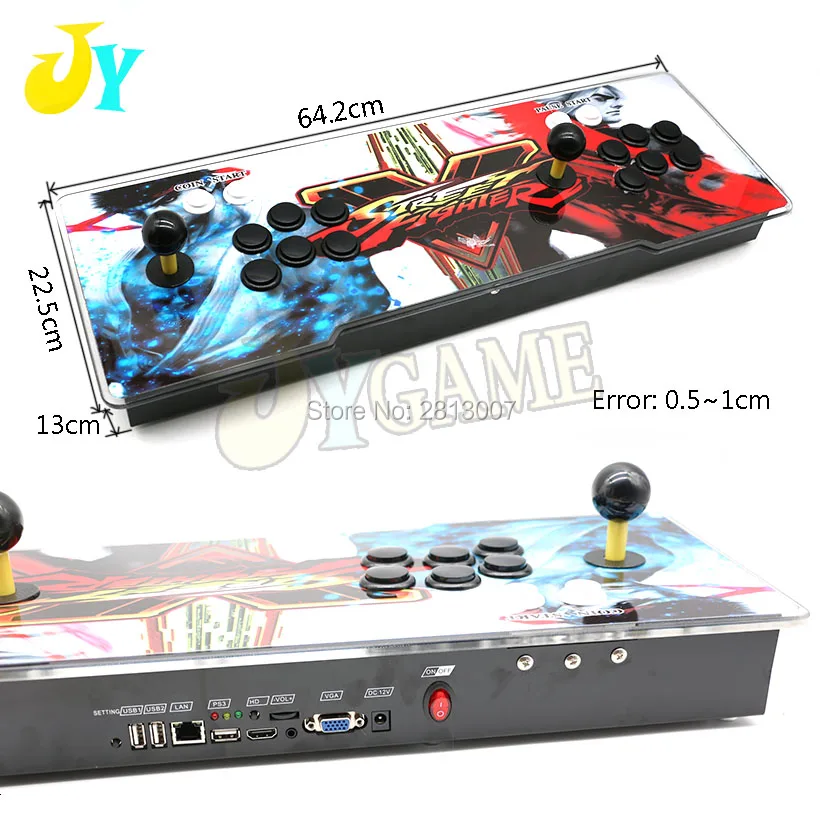 Acrylic + Iron Table Arcade 2020 Games Console Fighting Stick Controller With In 1 Game Board HDMI/VGA /USB / Power Cable | Спорт и