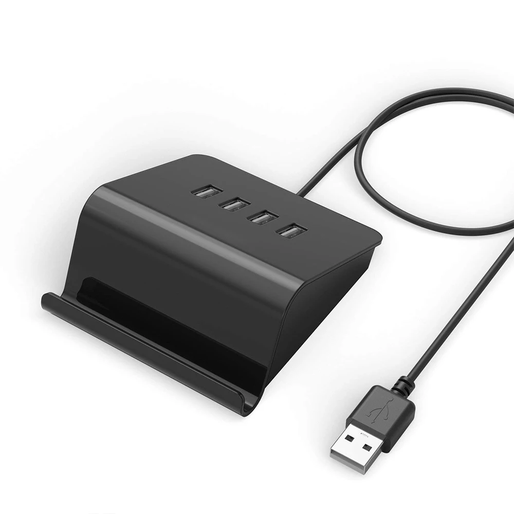 KOBWA 4-портовый USB 3 0 концентратор данных адаптер FPS игровой контроллер клавиатура и