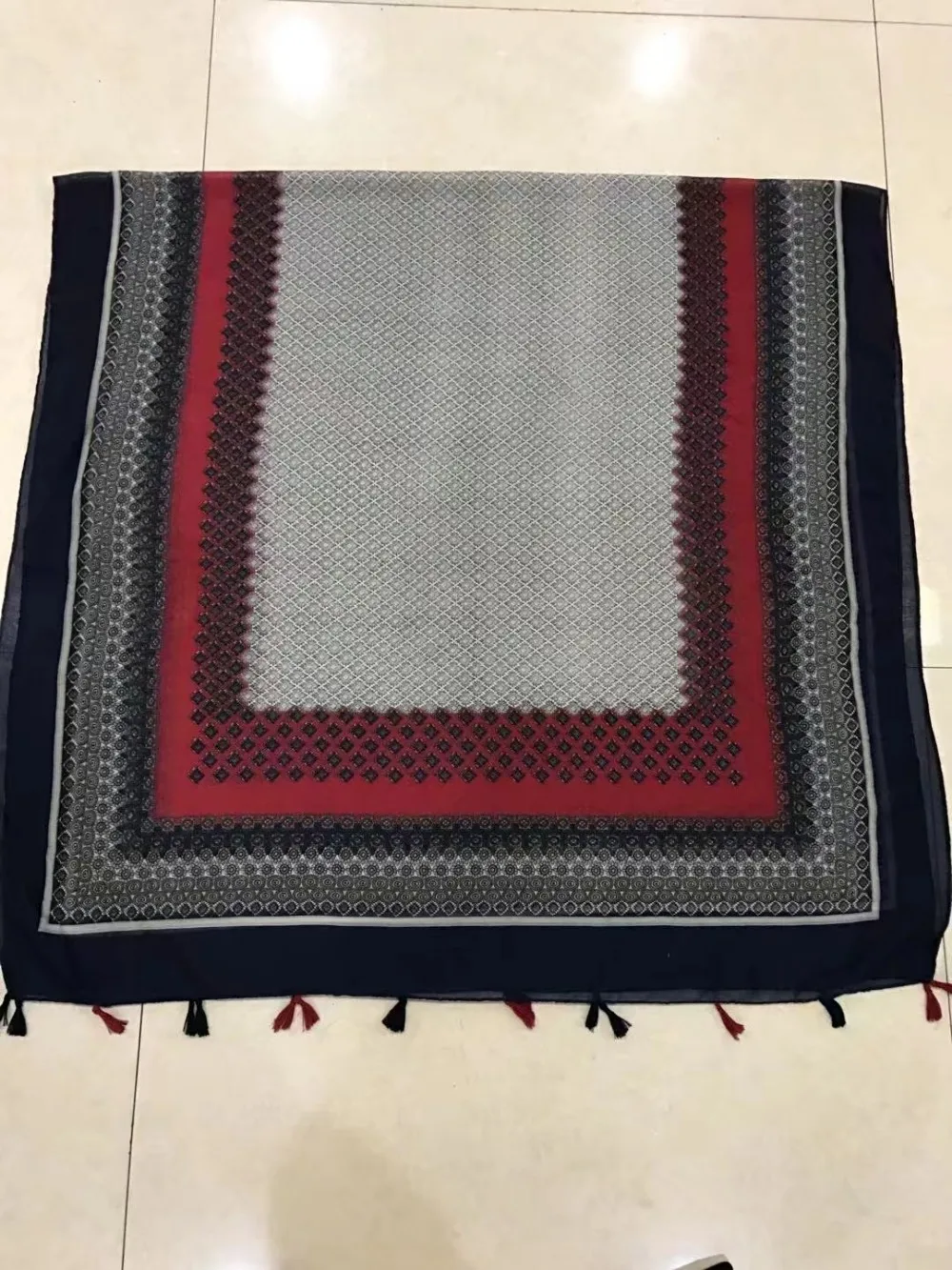 2017 Модные Винтажные шарфы с цветочной вышивкой и шаль Женская хлопковая длинная