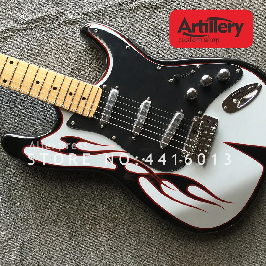 В наличии Artillery factory custom ST гитара с кленовым грифом guitars shop | Спорт и развлечения