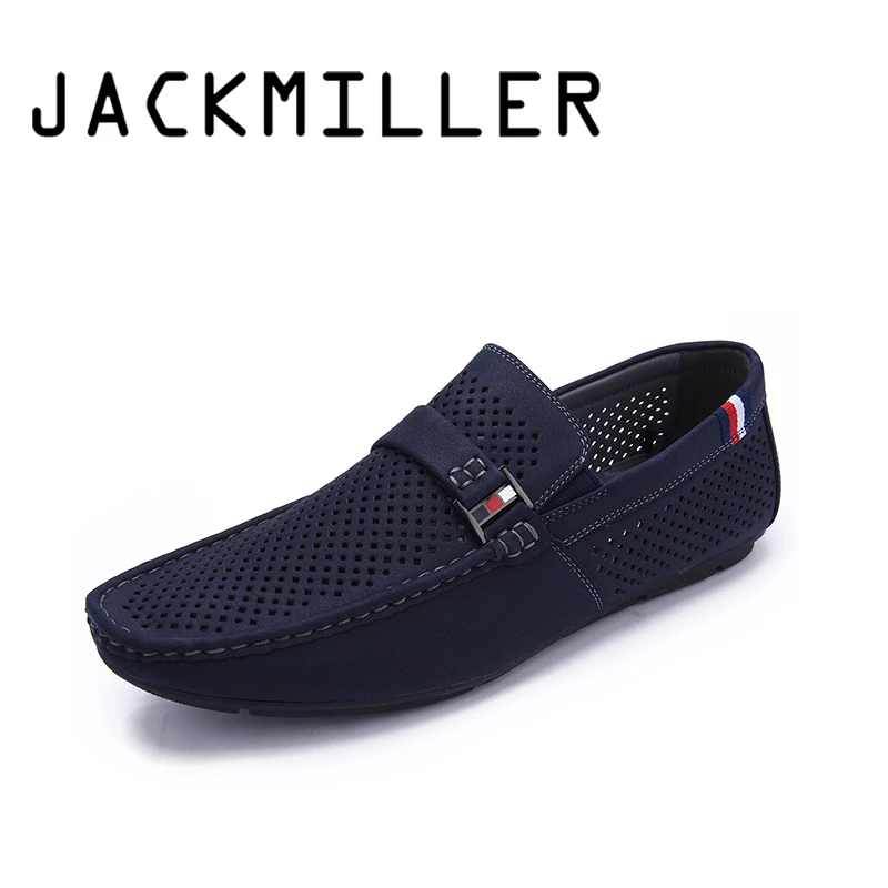 Jackmiller Мужская обувь весна-лето слипоны лоферы повседневная дышащая с