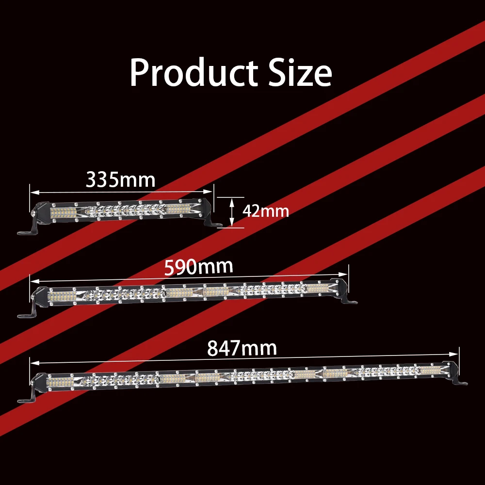 

10 Inch 20Inch 30Inch 10D Car LED Work Lights Offroad Led Bar Spot Flood for Trucks Jeep ATV 4x4 12V Auto Driving Lamp