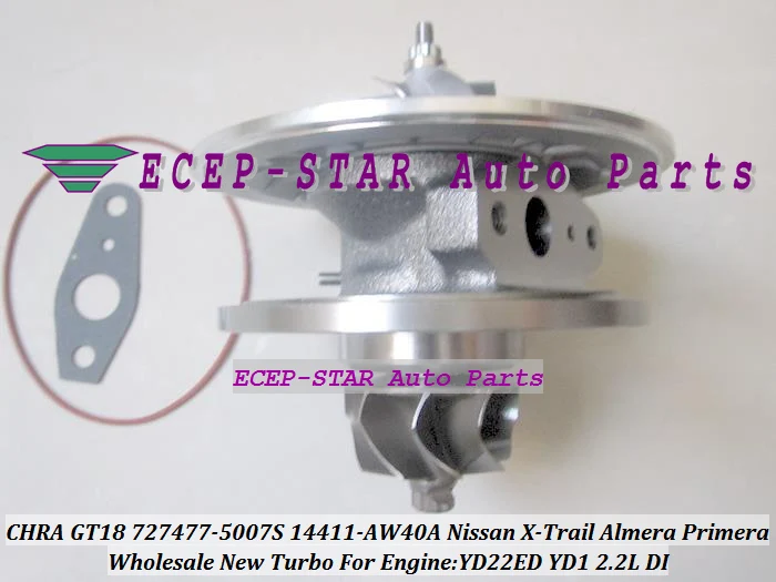 Картридж для турбокомпрессора GT1849V 727477 5006S 5007S Турбокомпрессор NISSAN X Trail Almera