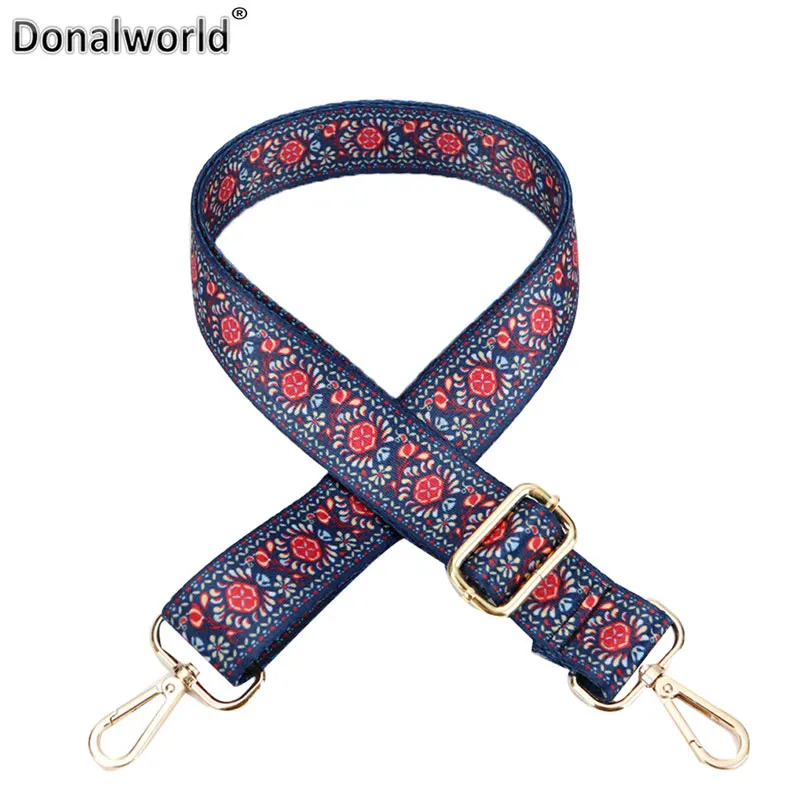 Donalworld Женская винтажная цветная сумка в стиле бохо на ремне ткань цепочка ремень