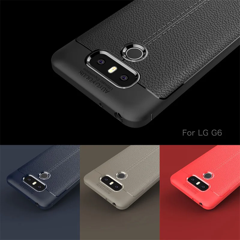 Фирменный оригинальный противоударный защитный матовый чехол для LG G6 из мягкой