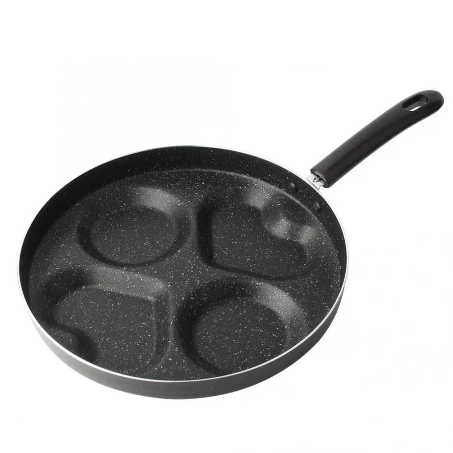 28cm Non-stick Frying Pan 4-in-1 Multifunction Eggs Ham pancake Fryer an Heart-shaped Omelet Pot High quality | Бытовая техника