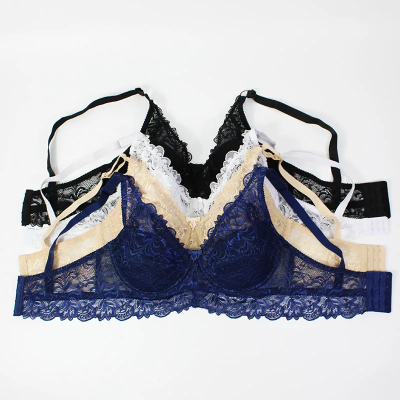 2018 высококачественные кружевные бюстгальтеры для женщин большого размера D E up с