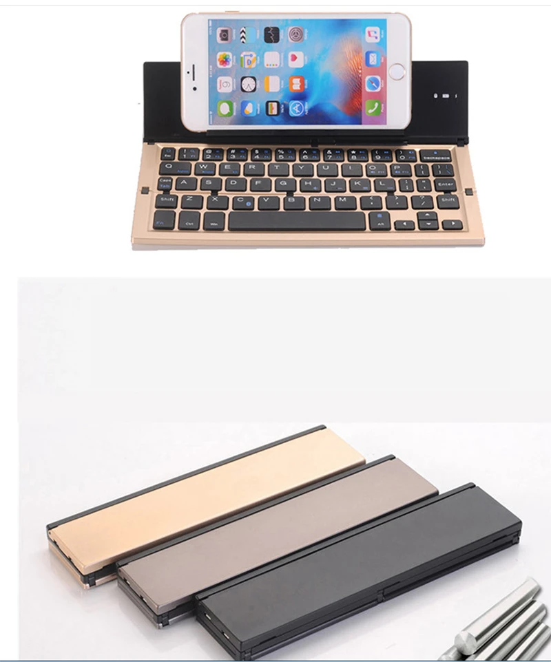 Складная мини-клавиатура Bluetooth для iphone, ipad, ПК, планшета, phon, ipad Mini/Pro/Air, для смартфонов samsung, портативная клавиатура для путешествий