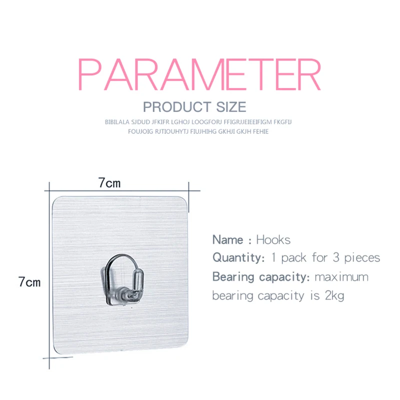 3 шт. водонепроницаемый крючок настенный тип Крючок для ванной кухни