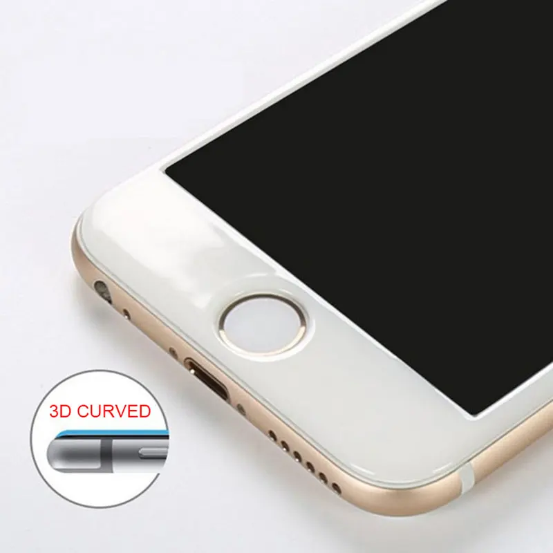 3D Протектор Экрана Для iPhone 6 Закаленное Стекло Экран полное Покрытие Изогнутый