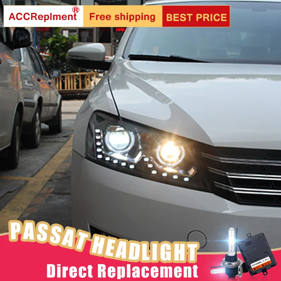2 шт. светодиодный ные фары для VW Passat 2012-2014 Автомобильные ангельские глазки