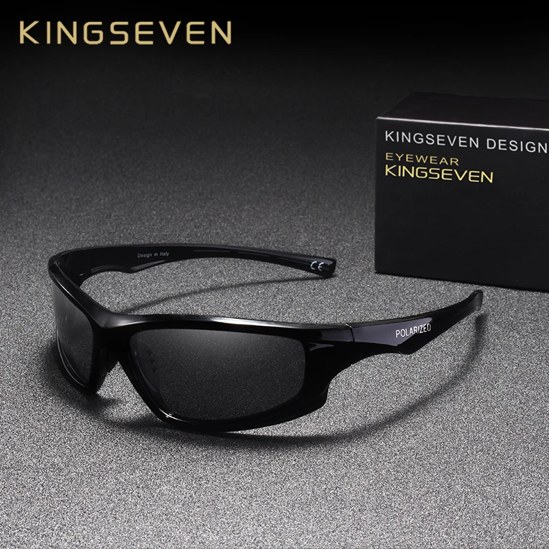 KINGSEVEN, фирменный дизайн, поляризационные солнцезащитные очки, мужские очки для вождения, мужские солнцезащитные очки, зеркальные очки, UV400 Oculos
