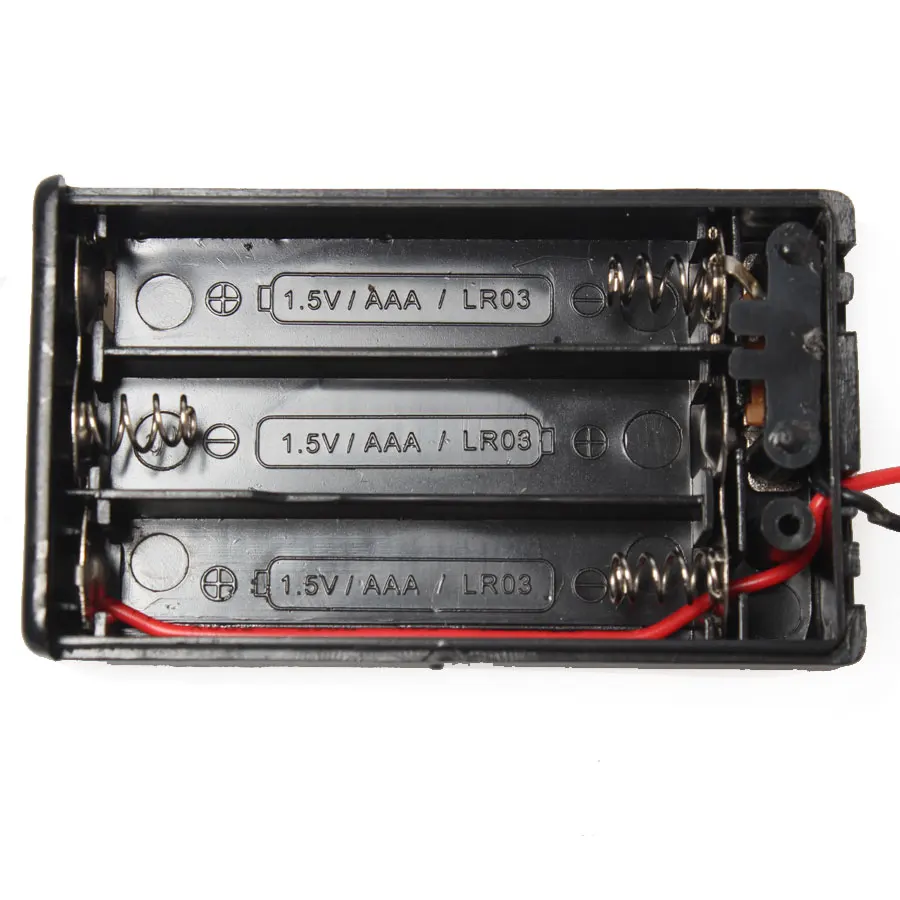 10 шт./лот 3 x AAA 1 5 в коробка для хранения аккумуляторов пластиковый корпус