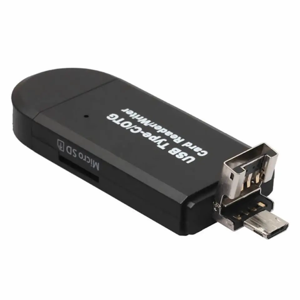 Electop type C Micro USB 3 в 1 OTG кард-ридер высокоскоростной USB2.0 Универсальный OTG TF/SD для Android компьютера удлинители
