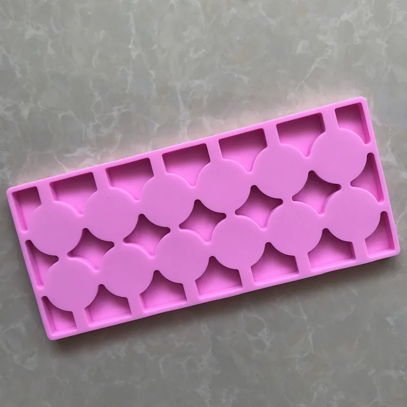 12 Cavity Silicone Blossoms Mold Chocolate Candy Making Molds Ice Cube Trays Flower | Дом и сад