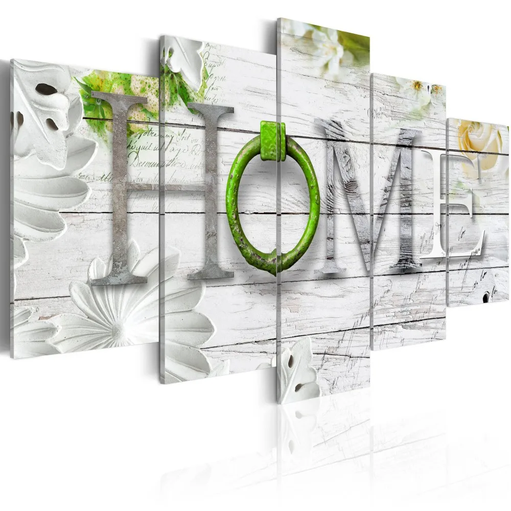 Модная настенная Картина на холсте 5 штук красный синий зеленый милый домашний