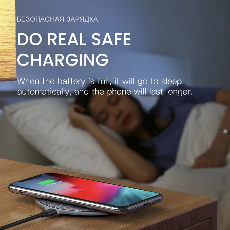 IONCT Qi Беспроводное зарядное устройство для samsung iPhone 8 X Xs XR Xiaomi huawei Быстрая зарядка беспроводной для USB телефона зарядное устройство Pad