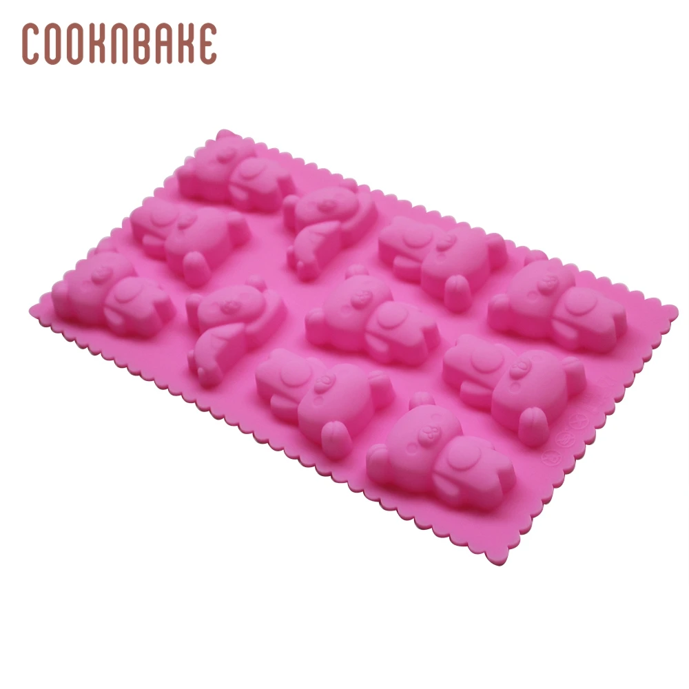 Силиконовая форма для шоколадных конфет COOKNBAKE медвежья выпечки торта мыла льда