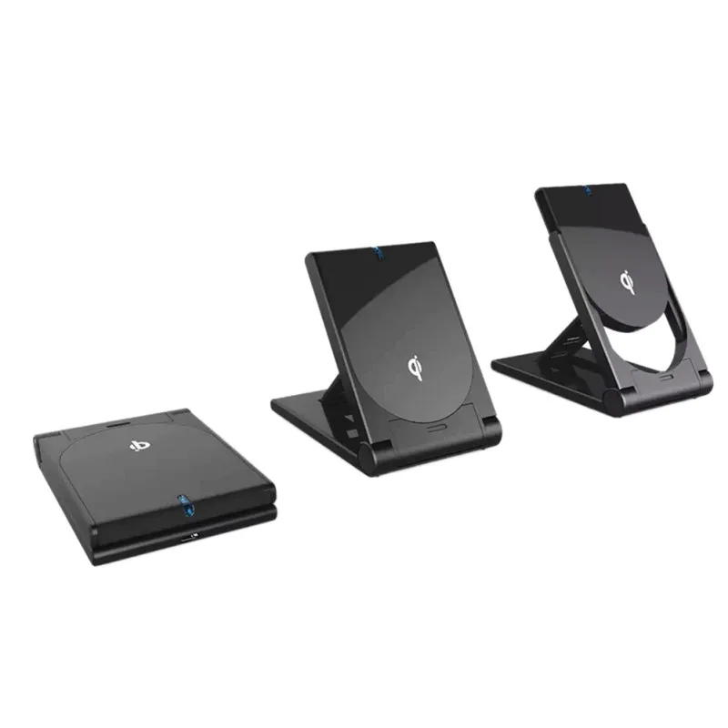 5 Вт Qi стандартная Складная Беспроводная зарядная подставка/настольная станция