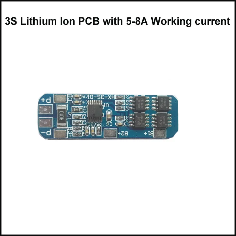 3S литий ионный аккумулятор PCB 12 6 V BMS для 18650 батареи и полимерный с 8A рабочим