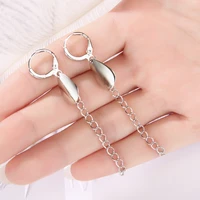 korean fashion new earrings minimalist fairy cold fashion creative personality drop shaped tassel ladies earrings wholesale