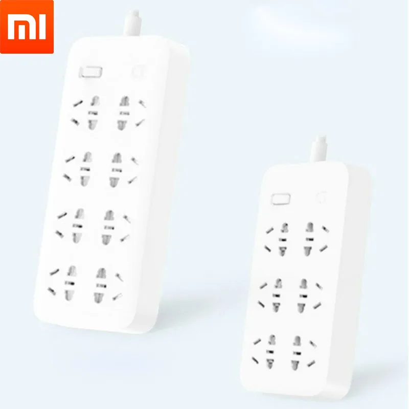 Xiaomi Mijia power Strip Быстрая зарядка 2500 Вт 10А 6 стандартных розеток/8 стандартных розеток/3 гнезда 1,8 м кабель для зарядки