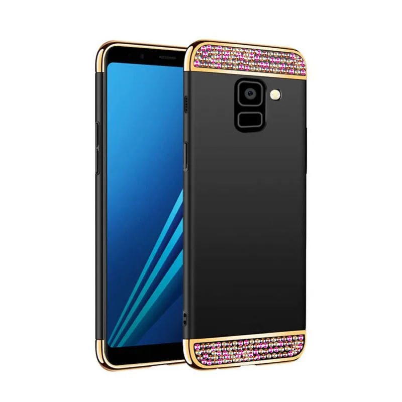 Для Samsung Galaxy J8 J4 Plus A6 A8 2018 чехол для телефона жесткий силиконовый Блестящий