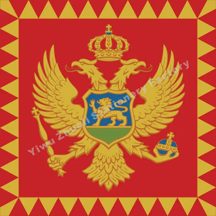 

Montenegro President Flag 120X120cm (4x4FT) 120g 100D Polyester Double Stitched High Quality Free Shipping