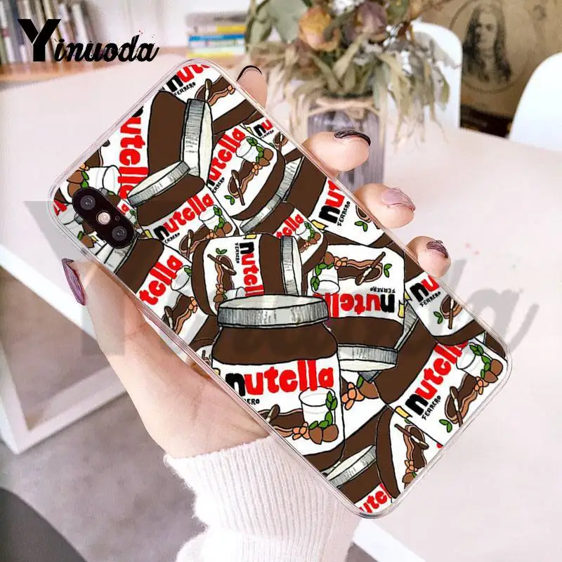 Yinuoda для iphone 7 6 X Чехол Kawaii nutella корпус под плетенную сумку мобильного телефона iPhone