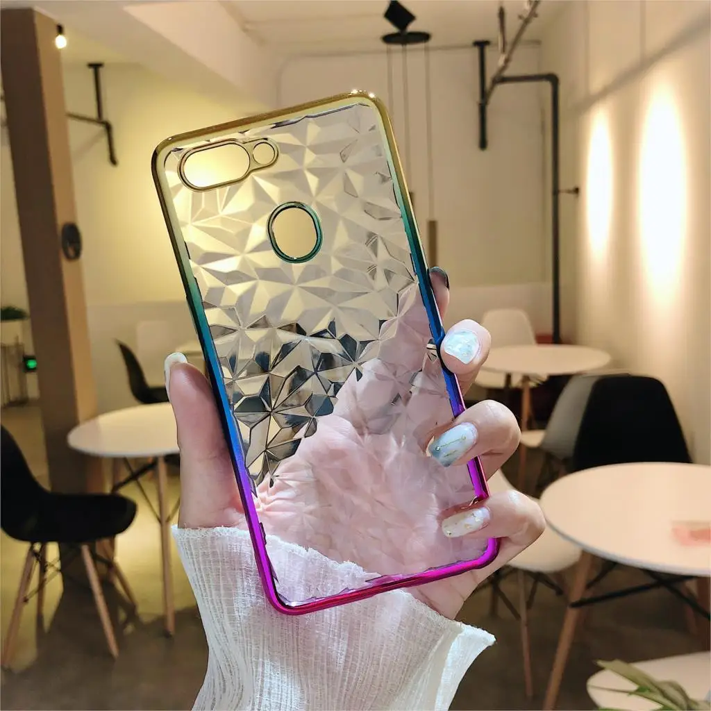 Мягкий силиконовый чехол с градиентом 3D алмазного рисунка для Xiao mi A2 lite 8 6 Red 6a 5a Note