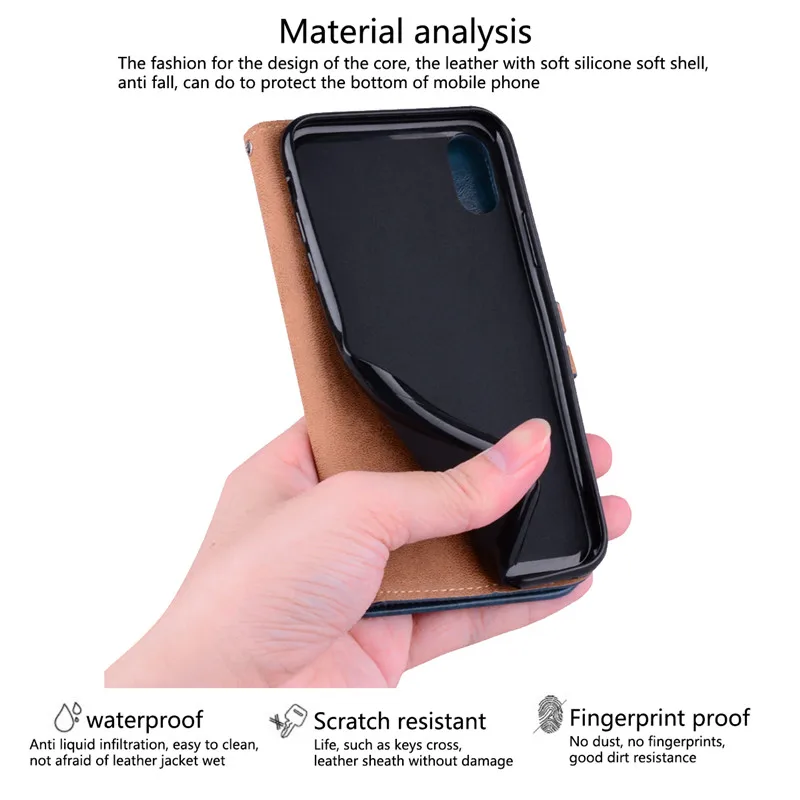 CAPAME Ретро флип чехол из искусственной кожи для iPhone 6 6S 7 8 Plus 5 5S SE держатель карт