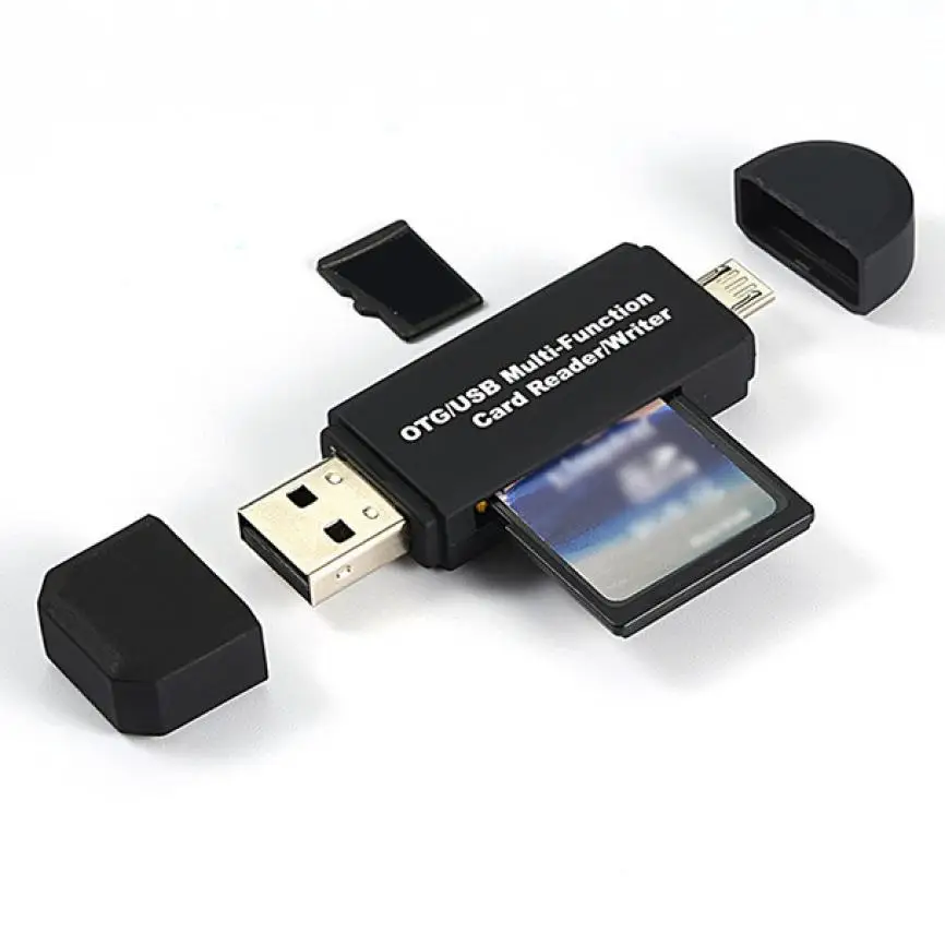 USB 2 0 3 в 1 Многофункциональный кард-ридер SD карта TF тройка OTG Смарт-кард-ридер