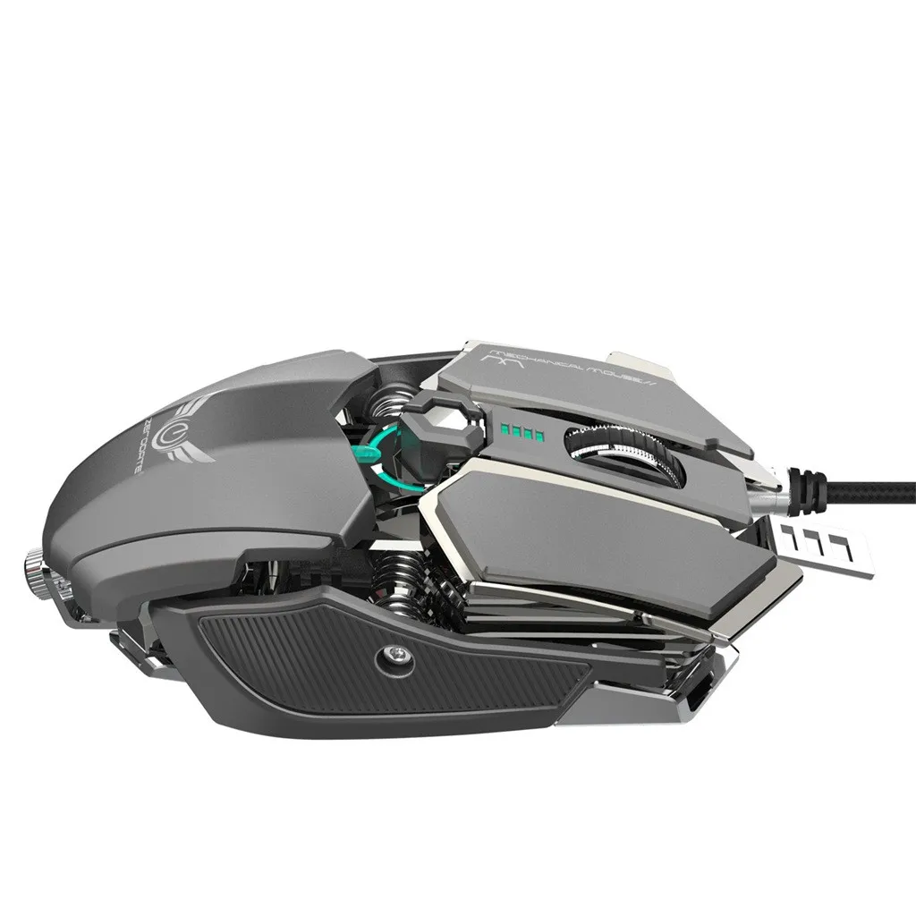 EPULA модная Проводная офисная игровая мышь ZERODATE 4000 dpi USB Проводная Конкурентная игровая мышь 10 программируемых кнопок