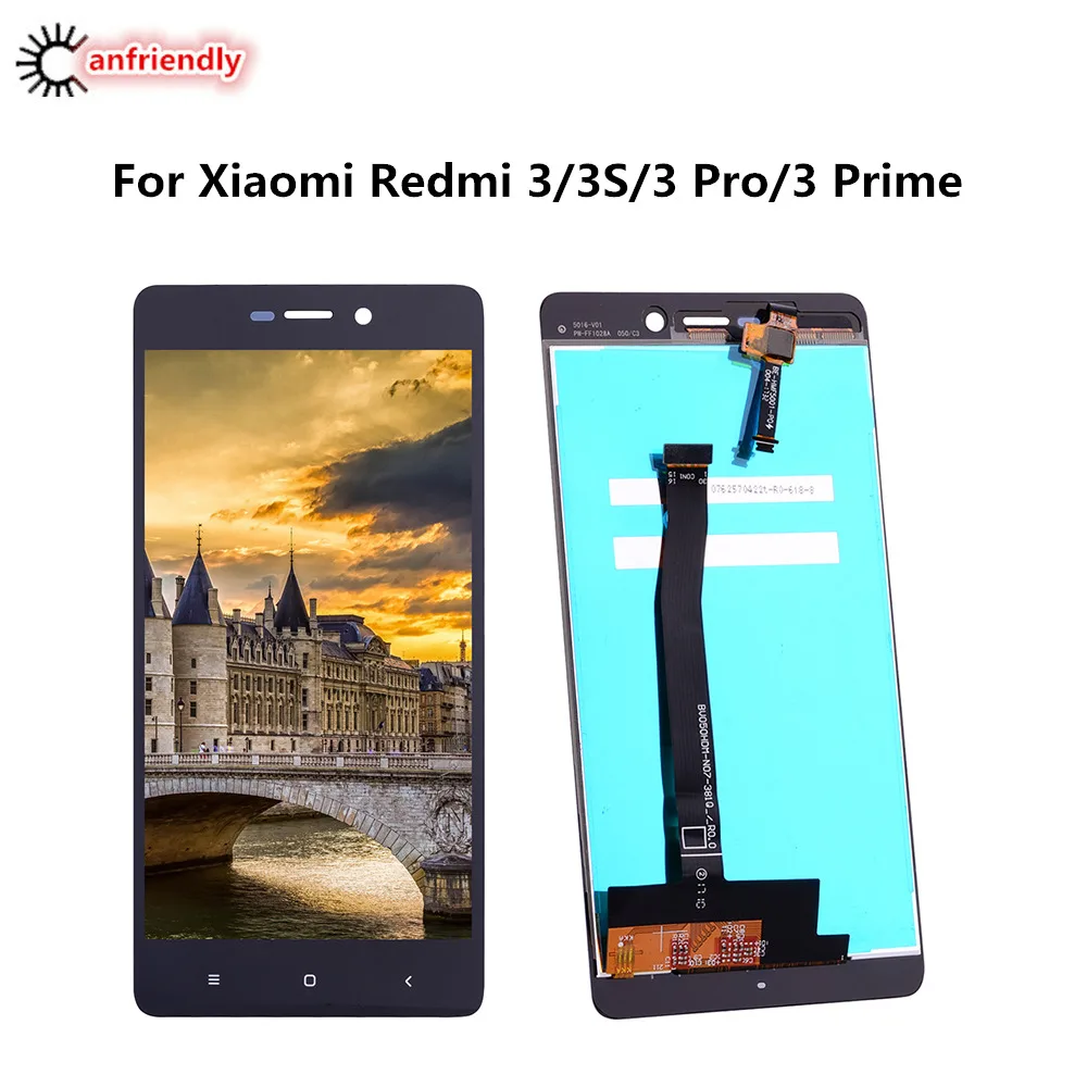 Для Xiaomi Redmi 3 S ЖК дисплей Дисплей + Сенсорный экран Digitizer Замена тяга для s Mobile