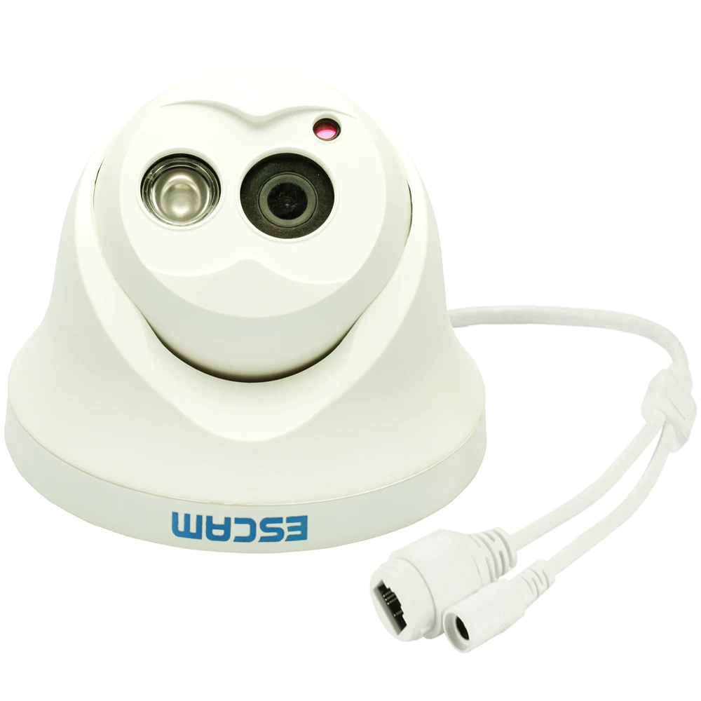 ESCAM QD100 ONVIF 720P инфракрасная купольная камера ночного видения P2P мини-камера