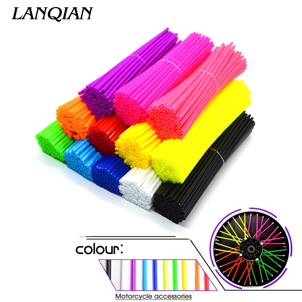 Разноцветные чехлы на спицы для обода колеса мотоцикла оболочка CR KX RM YZ 80 125 250 450 CRF