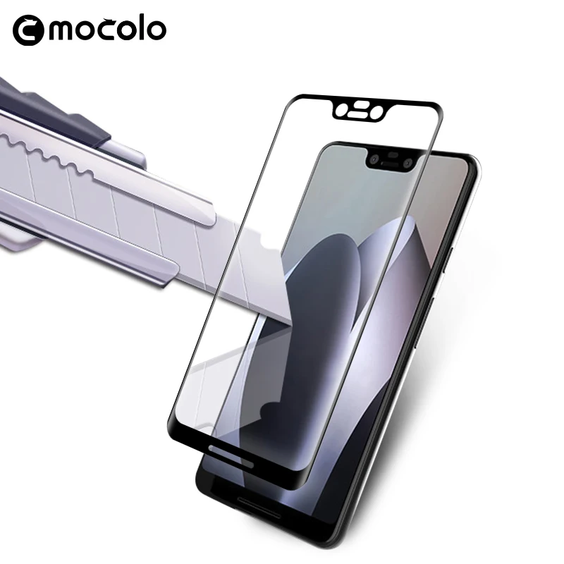 Защитное стекло для экрана Google Pixel 3 полноэкранное закаленное 9H 3D Mocolo pixel 3XL защита