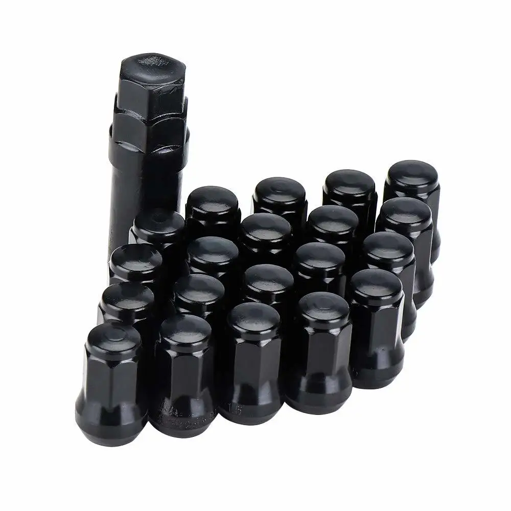 UTV 20x M12* 1,5 колесные винтовые гайки+ замок ключ алюминиевый для Polaris RZR XP 1000 для Can Am X3 для Honda Civic желудь