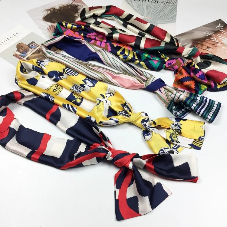 Маленький квадратный плиссированный шарф орган в стиле ретро для весны и осени