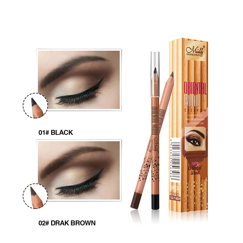 Menow бренд Make Up Set 6 шт. Высокое качество косметический Американский Дерево Карандаш для бровей и губ полная и Водонепроницаемый Тушь для ресниц wholesale5417