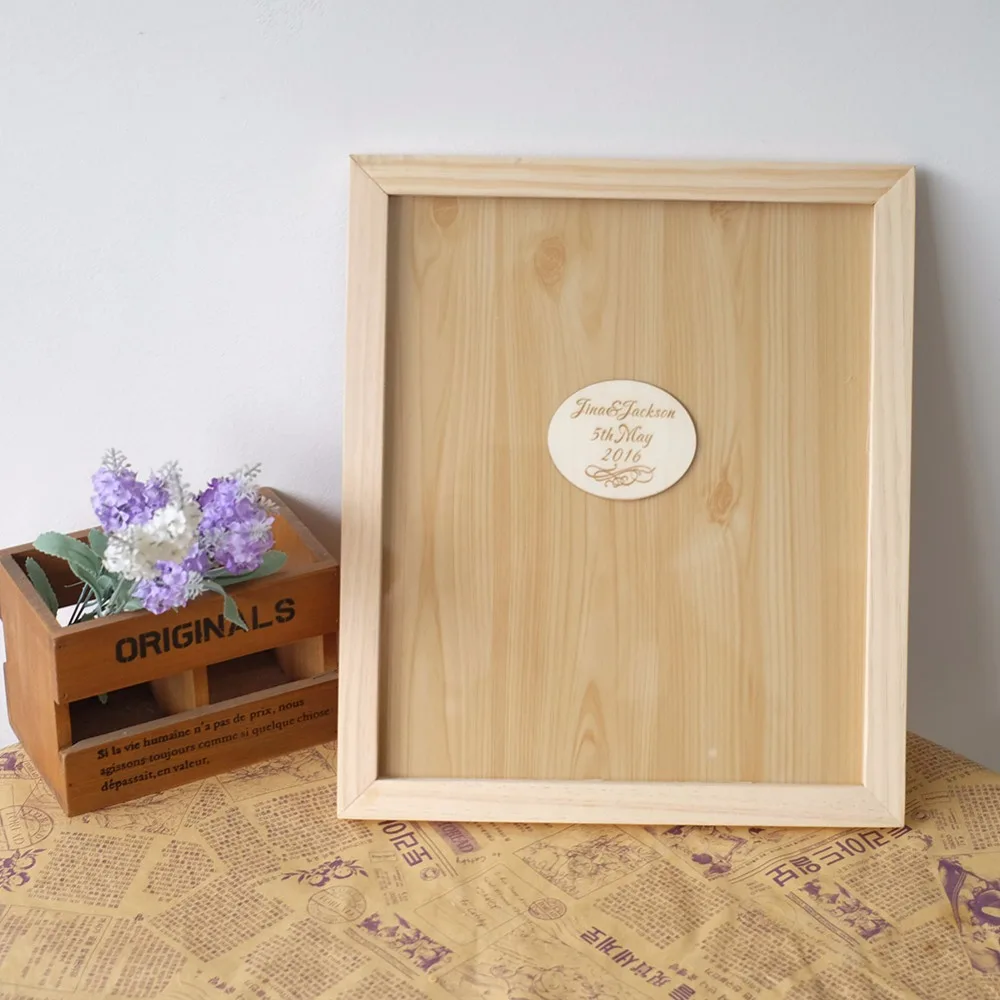 Wedding Guest Book with Wooden Hearts Personalized Rustic Alternatives for Signature Decor | Дом и сад